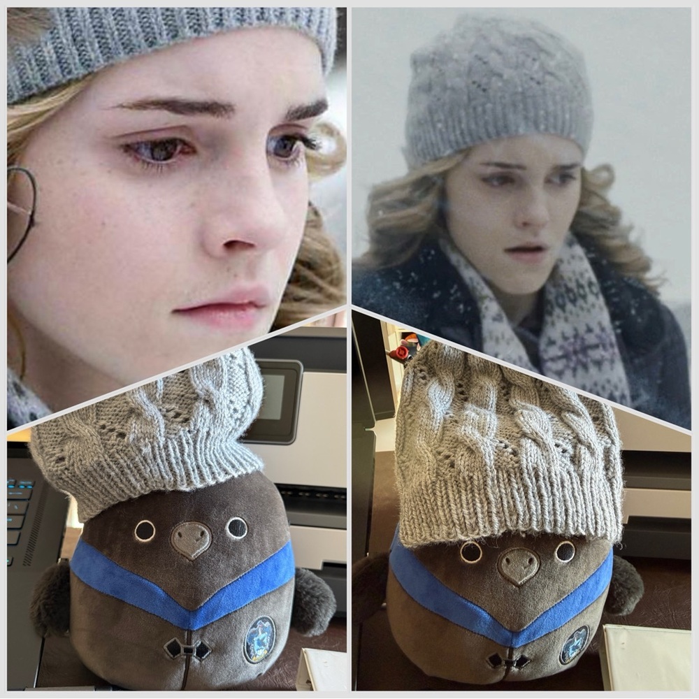 Hermione Granger inspired hand made stocking hat
